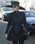 Fashion Button Black Mini Dress  For Women - 3IN SMART Shop  #