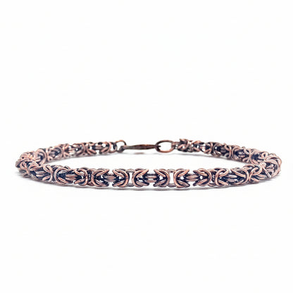 Bracelet with a chain design on a white background