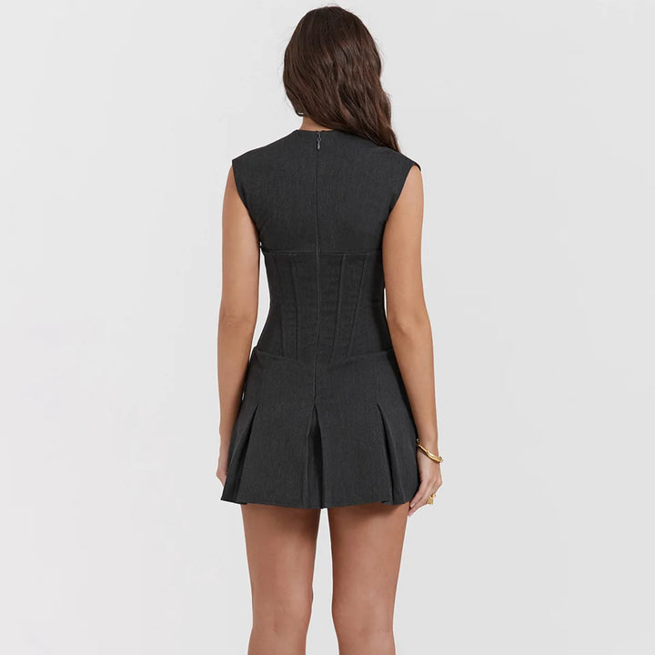 Mini Dress Sleeveless Casual - 3IN SMART Shop  #