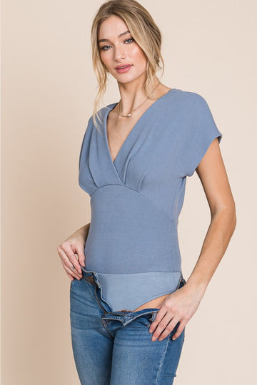 Flatter Me Thermal V-Neck Bodysuit - 3IN SMART Shop  #