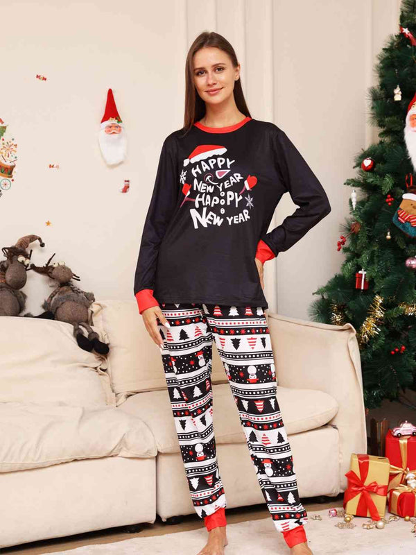 Full Size Graphic Top and Pants Set - 3IN SMART Shop  #