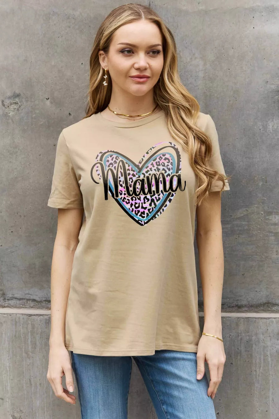 Full Size MAMA Graphic Cotton Tee - 3IN SMART Shop  #