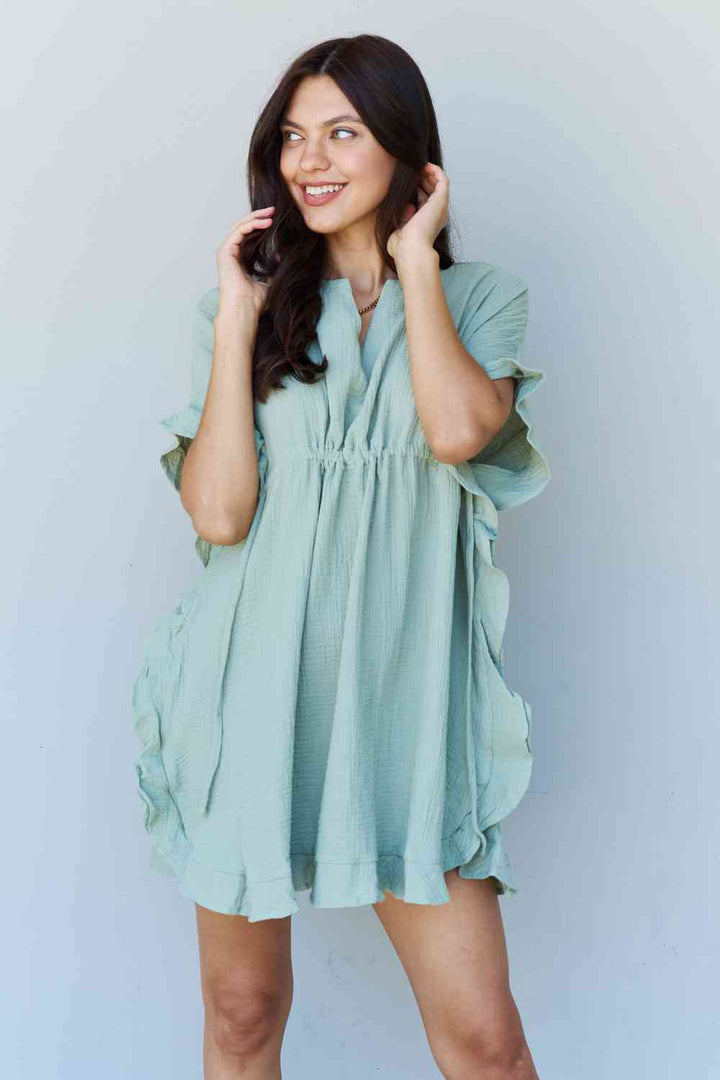 Ninexis Out Of Time Full Size Ruffle Hem Dress - 3IN SMART Shop  #