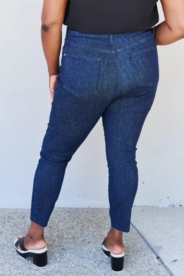 Blue Esme Full Size High Waist Skinny Jeans - 3IN SMART Shop  #