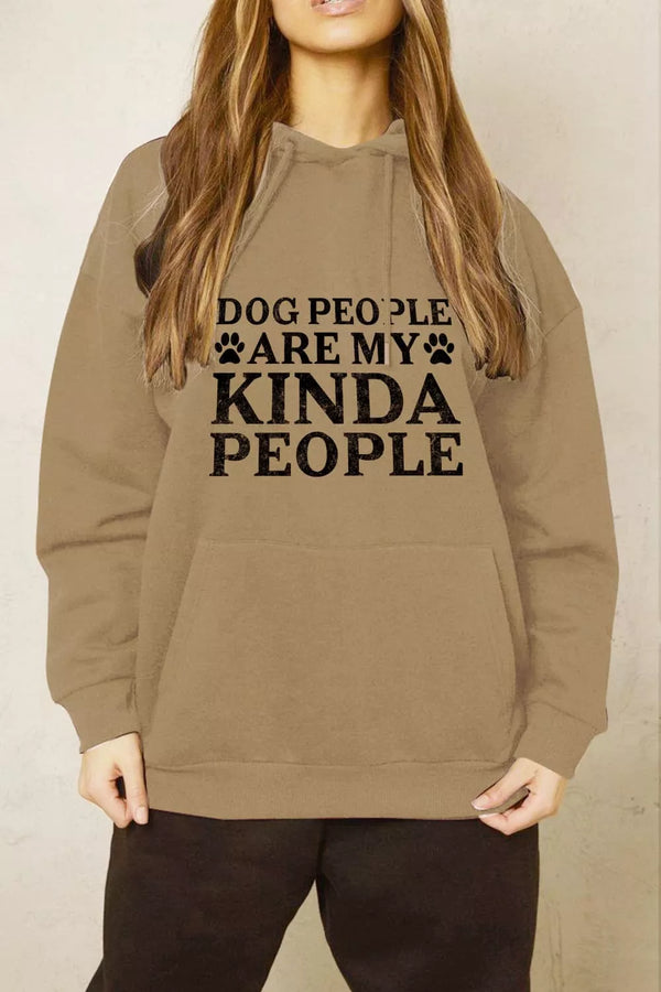 Full Size Dog Paw Slogan Graphic Hoodie - 3IN SMART Shop  #