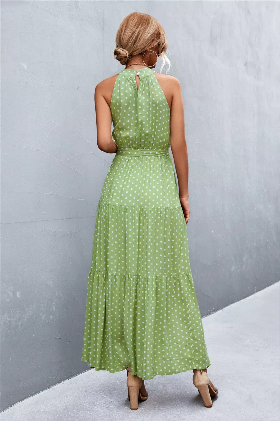 Printed Sleeveless Tie Waist Maxi Dress - 3IN SMART Shop  #