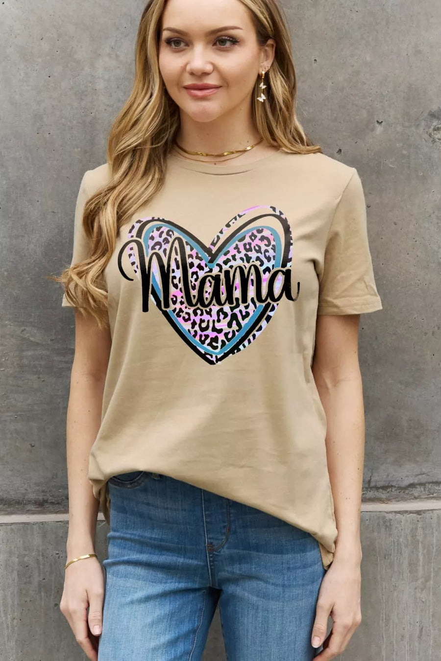 Full Size MAMA Graphic Cotton Tee - 3IN SMART Shop  #