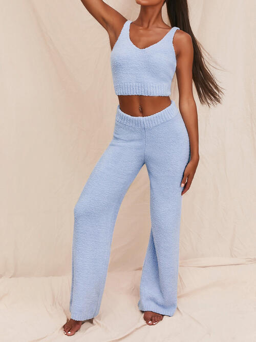 V-Neck Tank and Pants Set - 3IN SMART Shop  #