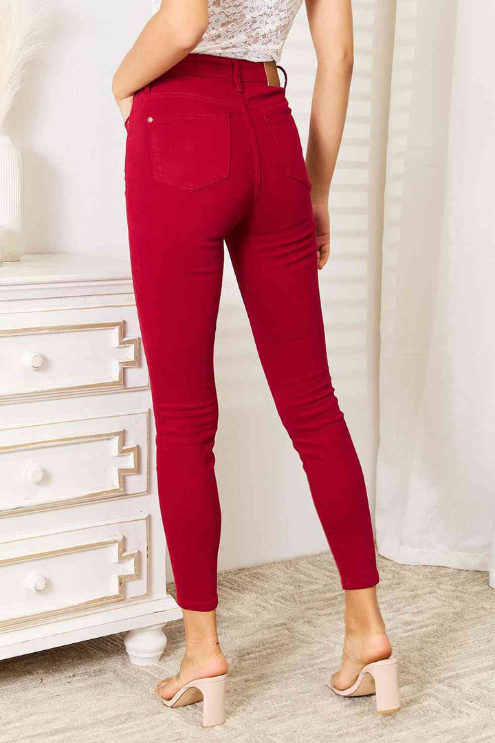 Full Size High Waist Tummy Control Skinny Jeans - 3IN SMART Shop  #