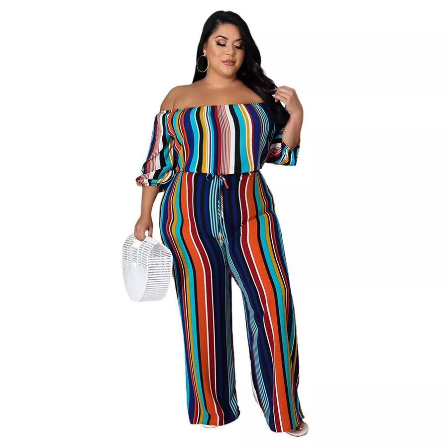 Plus Size Jumpsuit One Shoulder - 3IN SMART Shop  #