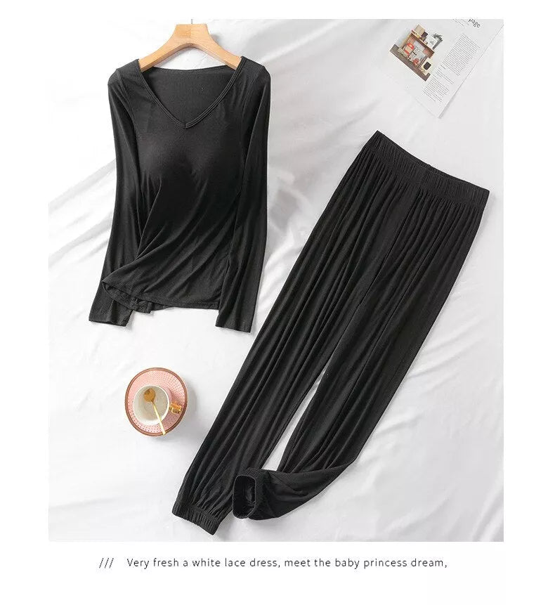 Pajamas Long Sleeve Long Pants - 3IN SMART Shop  #