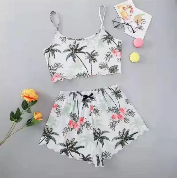 Women's Sleepwear Cartoon Print Short Set Pajamas - 3IN SMART Shop  #