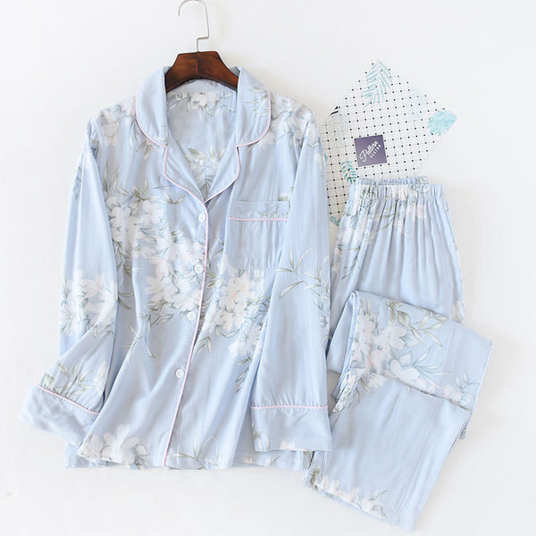 pajamas cotton long-sleeved - 3IN SMART Shop  #