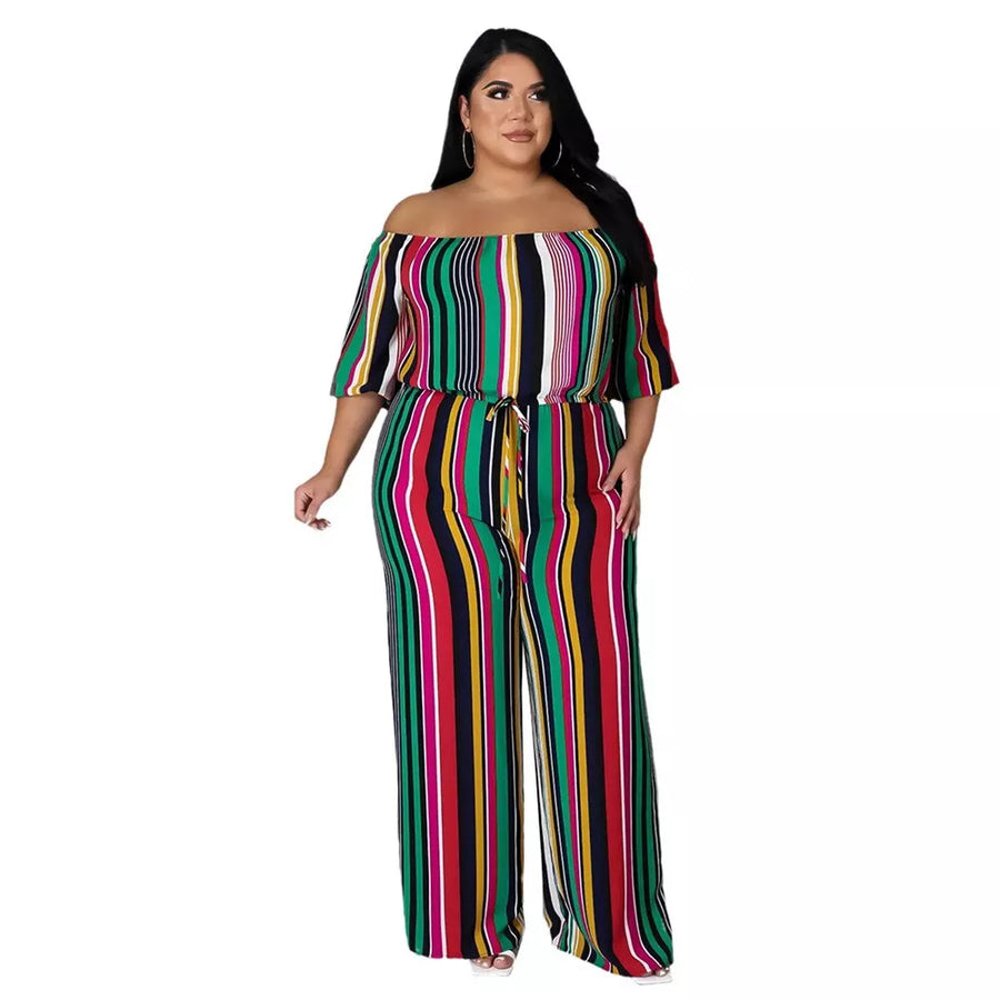 Plus Size Jumpsuit One Shoulder - 3IN SMART Shop  #