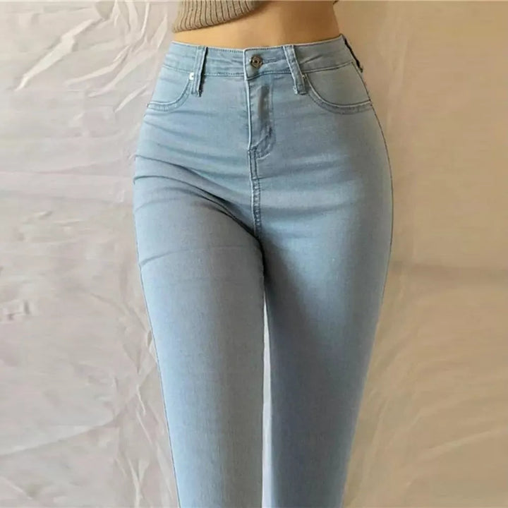 Skinny pants High Waist Blue Jeans Slim - 3IN SMART Shop  #