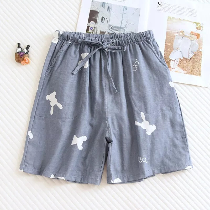 Cotton pajamas shorts summer - 3IN SMART Shop  #