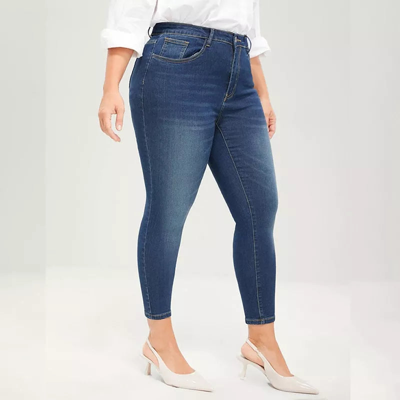 Plus Size Pencil Jeans - 3IN SMART Shop  #