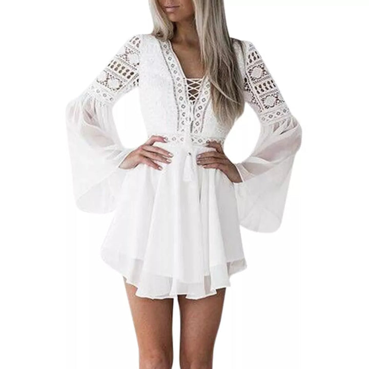 Casual Dresses Lace Long Sleeve - 3IN SMART Shop  #