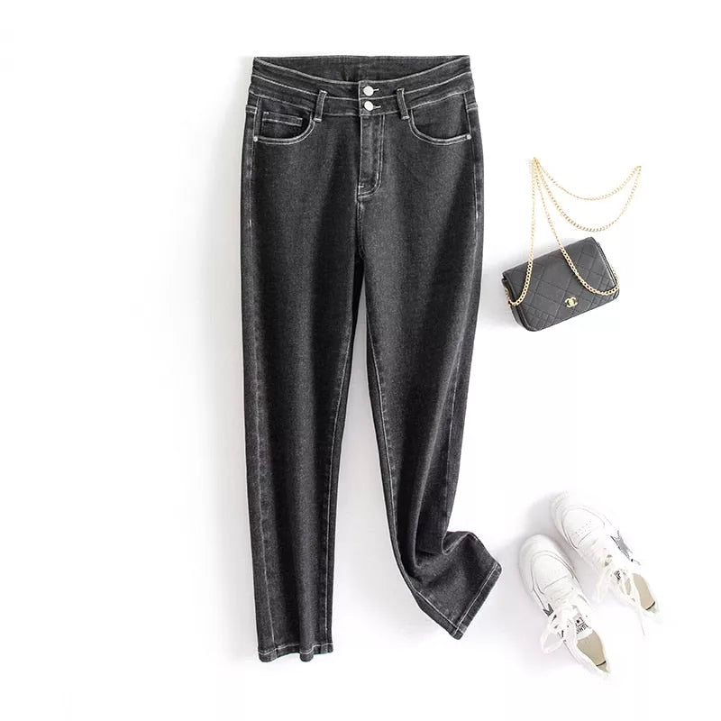 Plus Size high waist Jean - 3IN SMART Shop  #