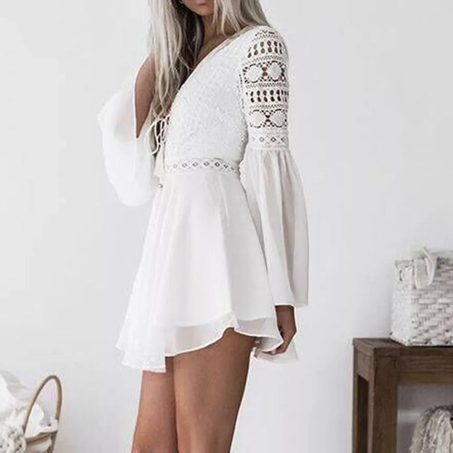 Casual Dresses Lace Long Sleeve - 3IN SMART Shop  #