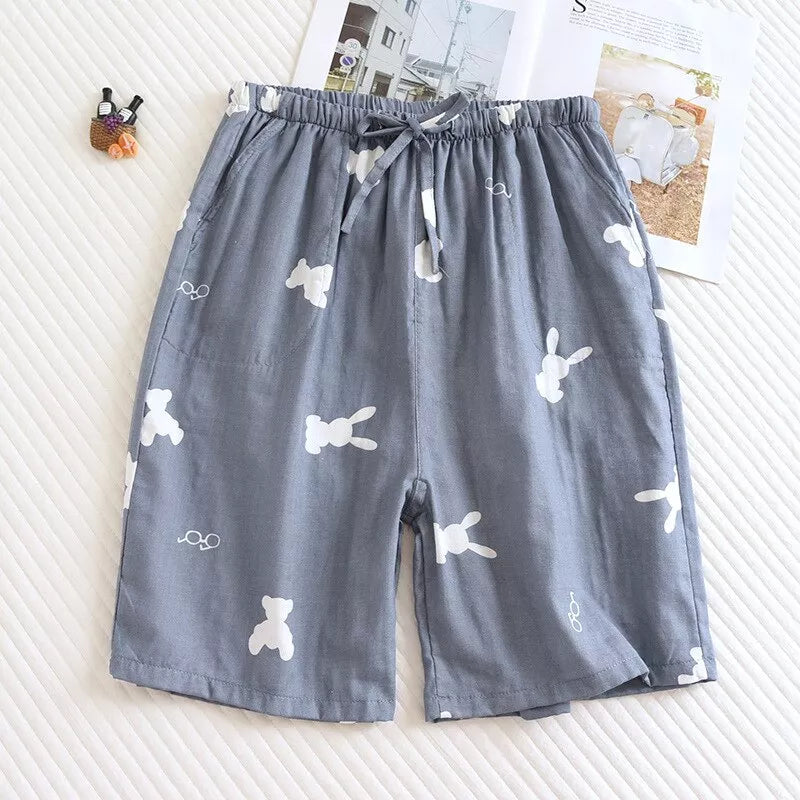 Cotton pajamas shorts summer - 3IN SMART Shop  #