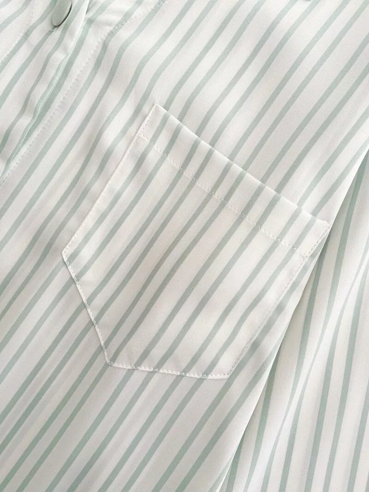 Pajama Set Satin Chiffon - 3IN SMART Shop  #