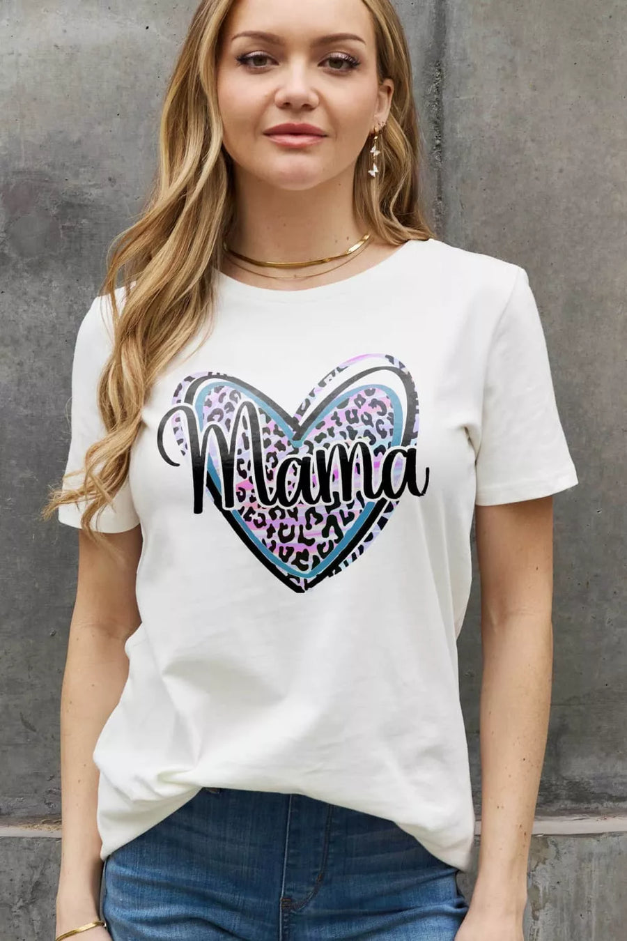 Full Size MAMA Graphic Cotton Tee - 3IN SMART Shop  #